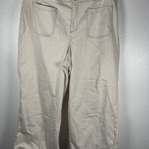 Lane Bryant Cream Trousers